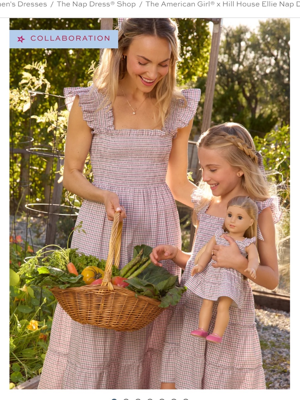 American Girl x Hill House - Samantha Historic Print Ellie Dress for Women
